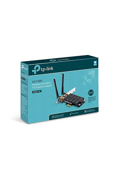 Tp-Link ARCHER T6E AC1300 Dual Bant 2.4/5Ghz 2 Harici Antenli PCI Express Kablosuz A Adaptr
