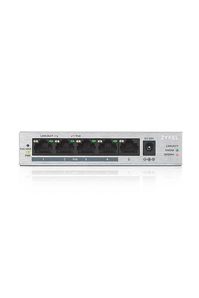 Zyxel GS1005HP-EU0101F 5 Port Gigabit PoE Plastik Masast PoE Switch