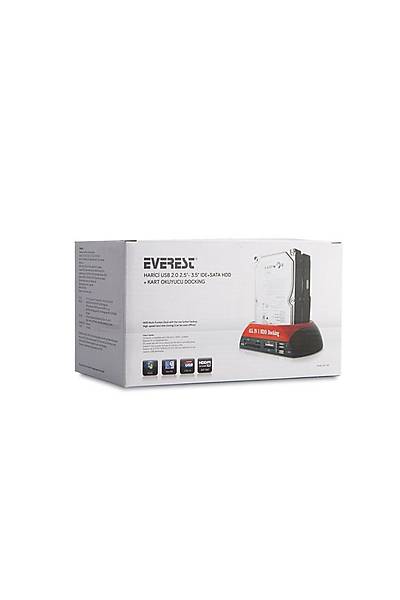 Everest HDC-385 2.5/3.5 inch IDE/SATA USb 2.0 KArt Okuyucu HDD Kutusu