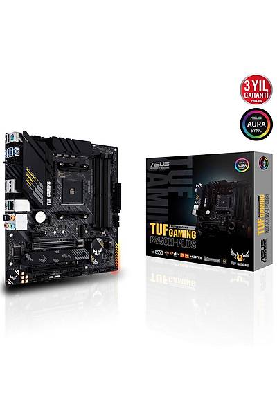 Asus TUF GAMING B550M-PLUS SC-AM4 B550 DDR4 4800(OC) M2 mATX Amd Anakart