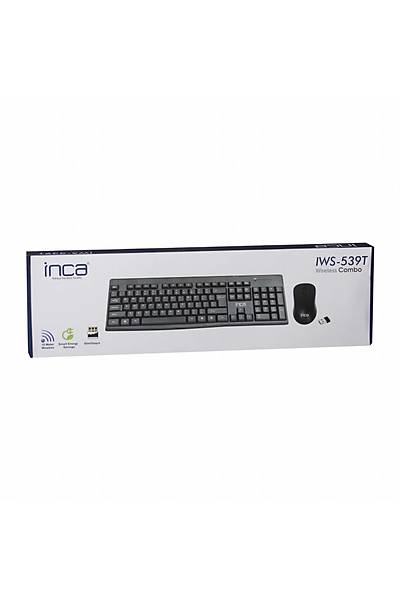 Inca IWS-539T Q TR Multimedia Süpr Cosy 1200 Dpi 4 Tuşlu Siyah Klavye Mouse Set