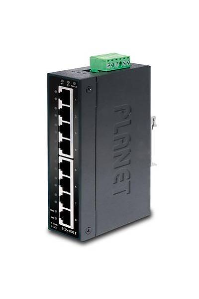 Planet PL-IGS-801T 8 Port 10/100/1000Mbps Endstriyel Ethernet Switch