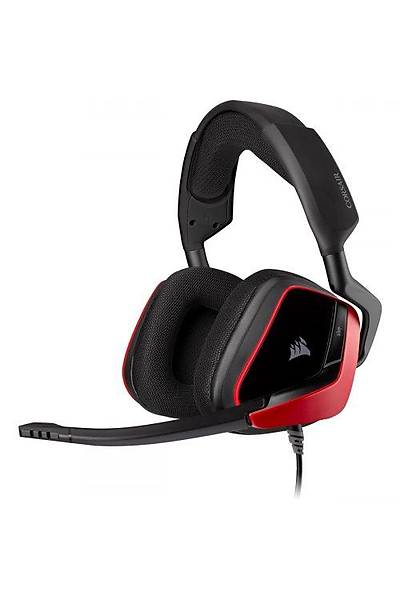 Corsair CA-9011206-EU Void Elite Siyah Krmz Kablolu Mikrofonlu Gaming Kulaklk