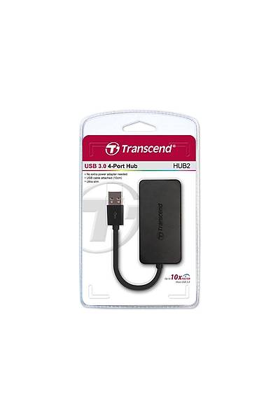 Transcend TS-HUB2K USB 3.0 to 4 Port USB 3.0 Siyah USB oklayc