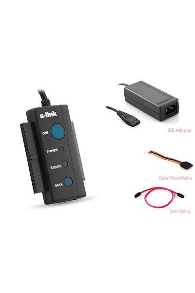 S-Link SL-SATA35 USB 2.0 to SATA + IDE DATA Dönüştürücü Adaptör