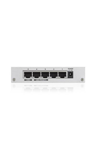 Zyxel GS-105BV3-EU0101F 5 Port Gigabit Masast Metal Kasa Ethernet Switch