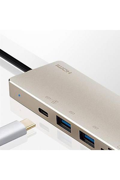 Aten UH3239 USB Type C to HDMI Multipoer mini Dock with Power Pass Through