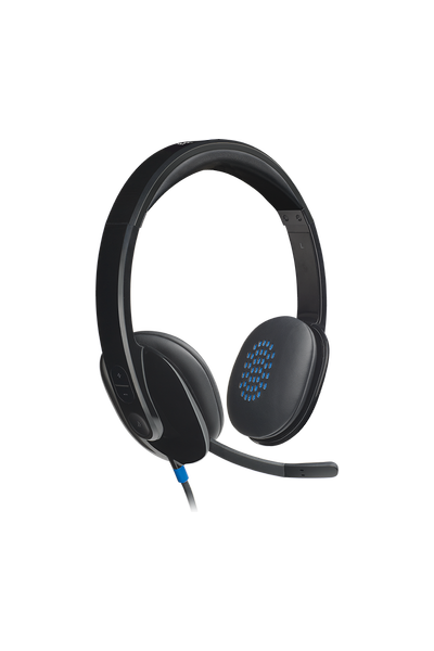 Logitech 981-000480 H540 Kafa Bantlı Kablolu Siyah Kulak Üstü Mikrofonlu Kulaklık