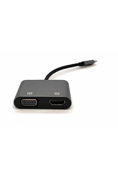Beek BC-DSP-ADP-USBC-HAVG USB Type C to VGA HDMI Usb Ekran Adaptörü