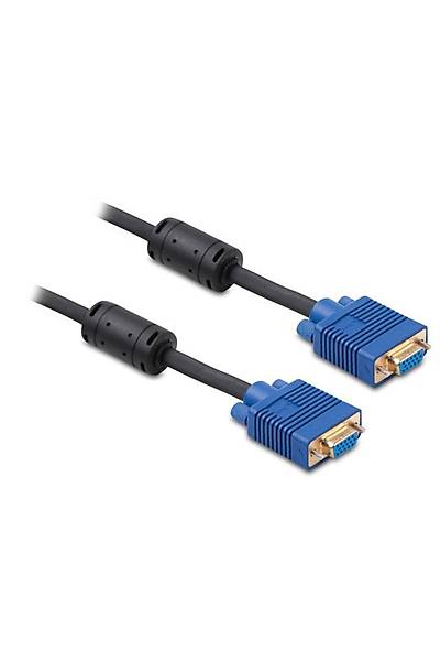 S-Link SL-VGA05F 5 Mt VGA to VGA Dii-Dii Siyah VGA Grnt Kablosu