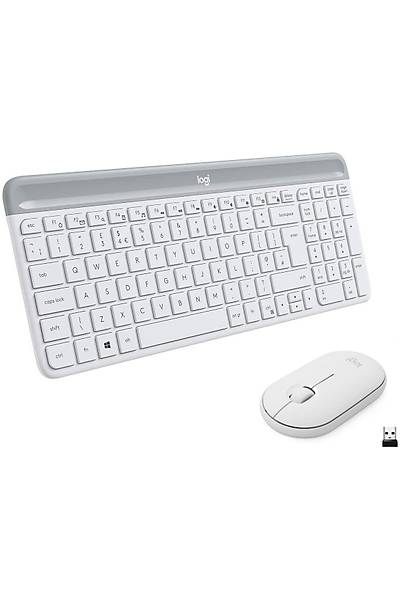 Logitech 920-009436 MK470 Q TR 1000Dpi 3 Tulu Kablosuz Beyaz Klavye Mouse Set
