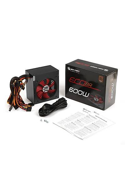 High Power HPE-600BR-A12S Eco 600W 85+ Bronze 12cm 46A G Kayna