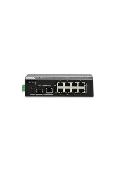 Digitus DN-650104 8 Port 10/100 PoE+ 240W 2 port 100Mbps SFP Ethernet Endüstriyel Switch