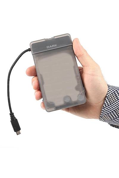 Dark DK-AC-DSE210 StoreX E210 2.5 inch SATA USB 3.1 Gen1 Type-C effaf Harici Harddisk Kutusu