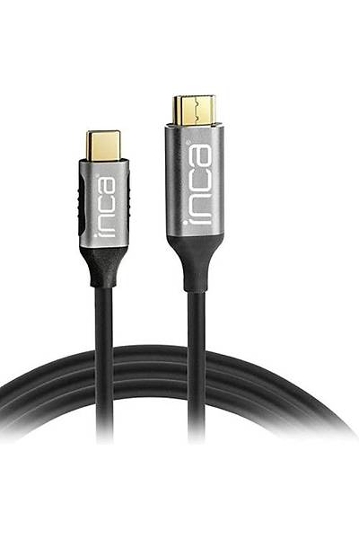 Inca ITCH-02TX USB Type C to HDMI 2 Mt Kablolu 4K 1.4V Altın Uçlu USB Kablo