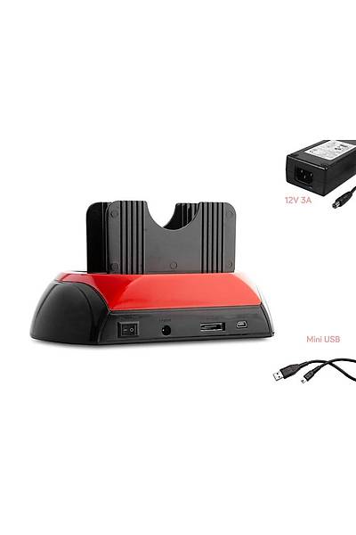 Everest HDC-385 2.5/3.5 inch IDE/SATA USb 2.0 KArt Okuyucu HDD Kutusu