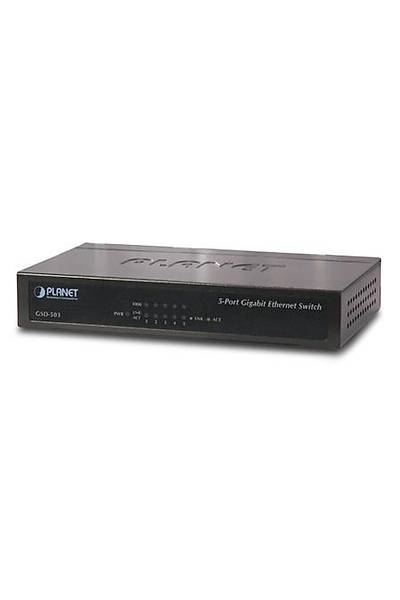 Planet PL-GSD-503 5 Port 10/100/1000Base-T Gigabit Masast Ethernet Switch