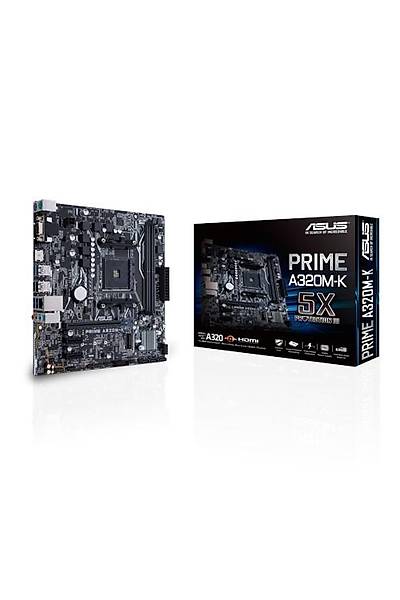 Asus PRIME A320M-K SC-Am4 A320 DDR4 3200(Oc) M2 mATX Amd Anakart