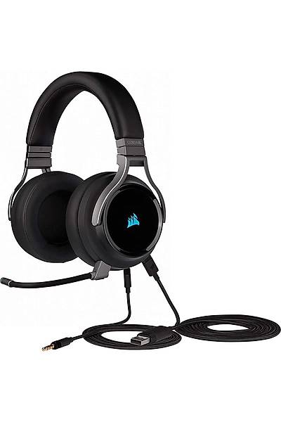 Corsair CA-9011185-EU Virtuoso Karbon Siyah Kablosuz Mikrofonlu Kulaklk