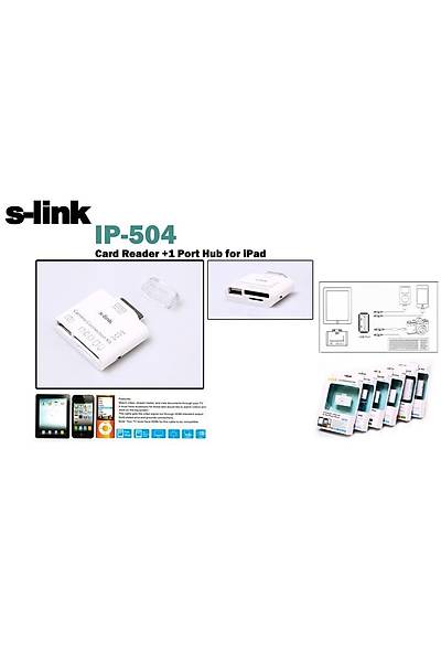 S-Link IP-504 Ipad 5 in 1 ( SD(HC)/MS DUO/M2 /T-Flash) Kart Okuyucu
