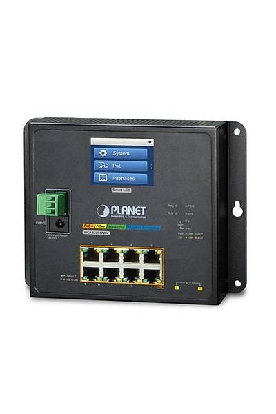 Planet PL-WGS-5225-8P2SV 8 Port Gigabit PoE 2 Port SFP 240W L2+ Endstriyel Ynetilebilir PoE Switch