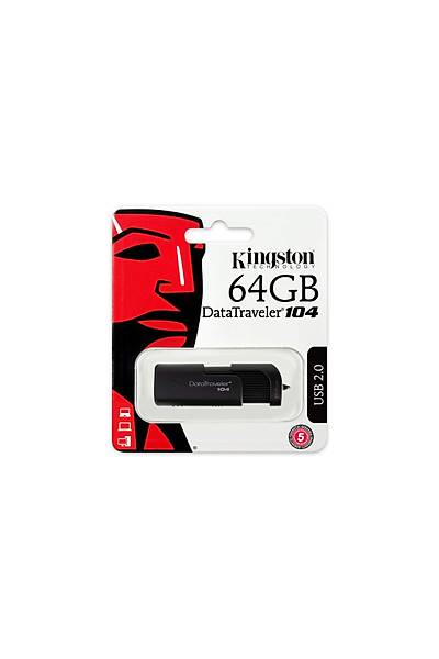 Kingston DT104/64GB 64 GB  DataTraveler 104 USB 2.0 USB Flash Bellek