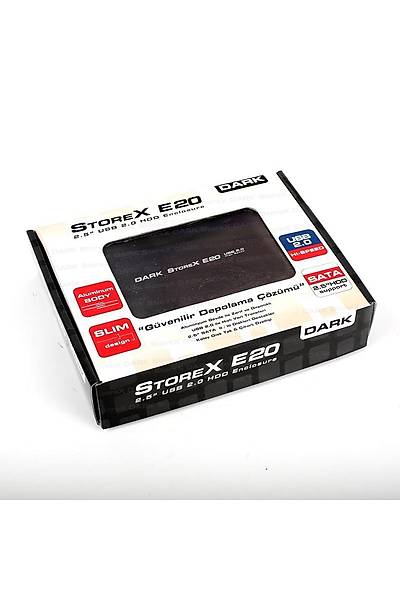 Dark DK-AC-DSE20 StoreX E20 2.5 inch SATA USB 2.0 Alminyum Harici Harddisk Kutusu