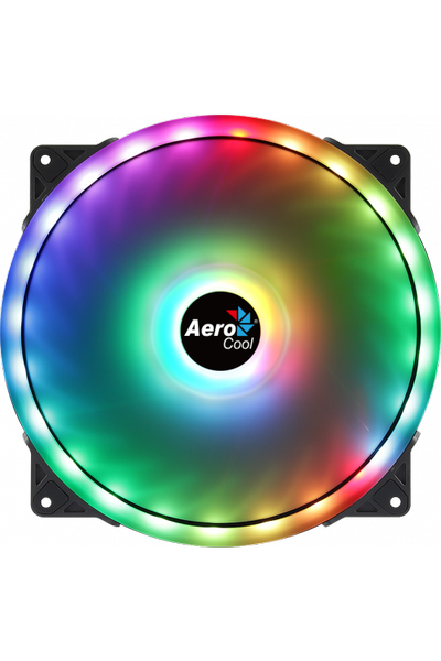 Aerocool AE-CFDUO20 Duo 20 cm ARGB Led Fanl Bilgisayar Kasa Fan
