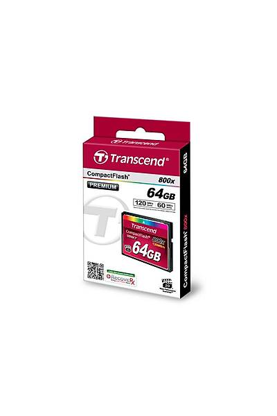 Transcend TS64GCF800 64 GB CF 800X Premium 120/60Mb/s CompactFlash Hafza Kart