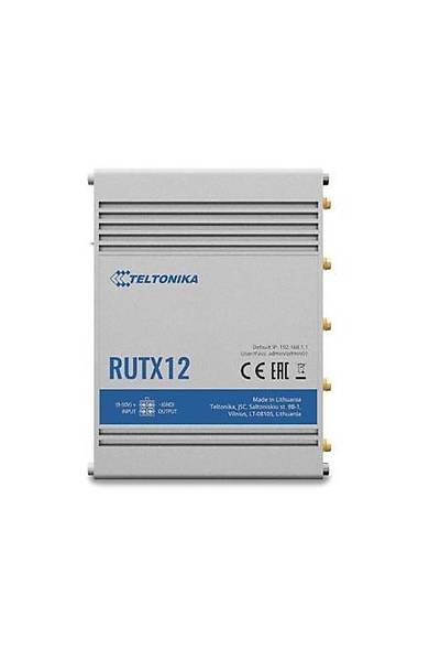 Teltonika TE-RUTX12 ift LTE CAT6 Endstriyel Hcresel Router