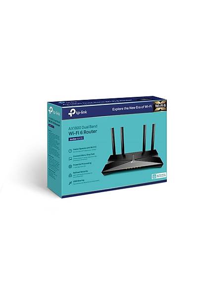 Tp-Link ARCHER AX20 1800 Mbps 2.4/5Ghz 4 Port Gigabit 4 Antenli Router Access Point