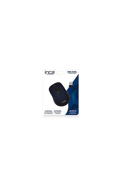 Inca IWM-200RL 2.4 Ghz 1600 Dpi 3 Tulu Mavi Siyah Kablosuz Mouse