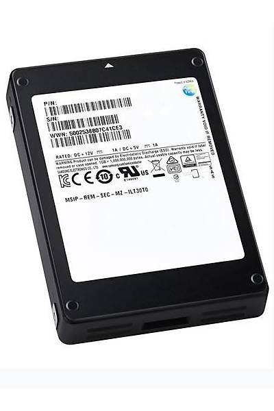 Samsung MZILT1T9HBJR 1.92 TB PM1643a 2100/1800MB/s SAS 12Gbps 2.5 inch SSD Sunucu Harddisk