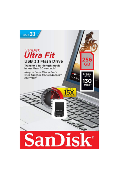Sandisk SDCZ430-256G-G46 256 GB Ultra Fit USB 3.1 Gen1 USB Flash Bellek