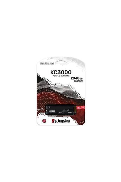 Kingston SKC3000D/2048G 2 TB 7000-7000 KC3000 PCIe 4.0x4 M.2 NVMe 22x80 SSD Harddisk