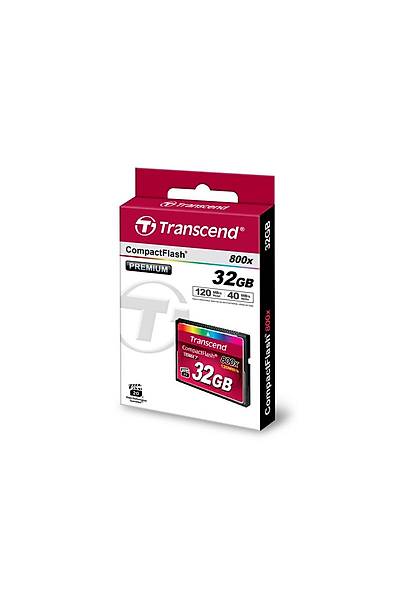 Transcend TS32GCF800 32 GB CF 800X Premum 120/60Mb/s UDMA7 CompactFlash Hafza Kart