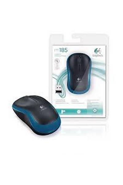 Logitech 910-002236 M185 Mavi/Siyah Kablosuz Mouse