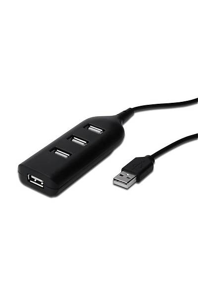 Digitus AB-50001-1 4 USB 2.0 to Port USB 2.0 Plastik USB 2.0 oklayc Hub
