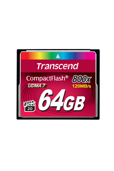 Transcend TS64GCF800 64 GB CF 800X Premiıum 120/60Mb/s CompactFlash Hafıza Kartı
