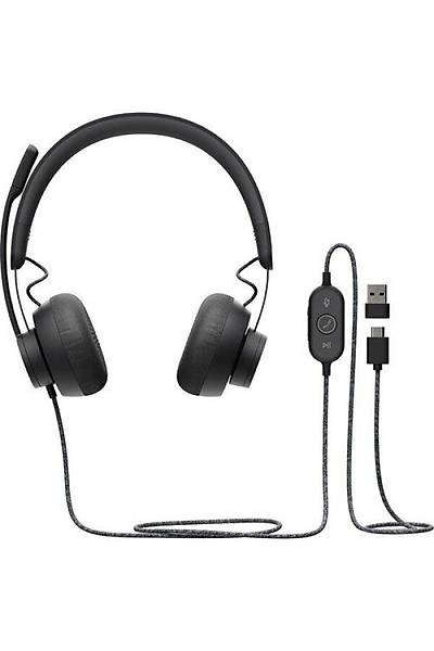 Logitech 981-000870 Zone Stereo Kafa Bantl Kablolu Mikrofonlu Kulaklk