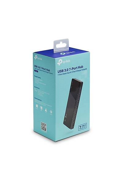 Tp-Link UH700 USB 3.0 to 7 Portlu USB 3.0 Siyah USB oklayc Hub