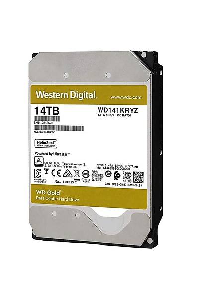 Western Digital WD141KRYZ 14 TB 7200Rpm 512MB SATA Digital Gold Nas Harddisk