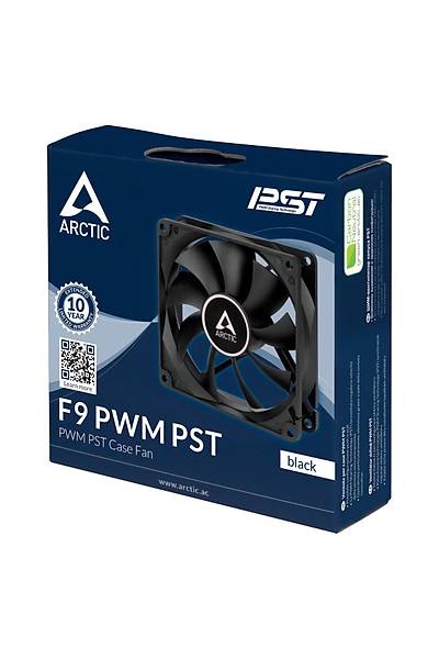 Arctic AR-ACFAN00214A F9 9.2 cm PWM PST Siyah Kanatl Kasa Fan