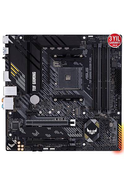 Asus TUF GAMING B550M-PLUS SC-AM4 B550 DDR4 4800(OC) M2 mATX Amd Anakart