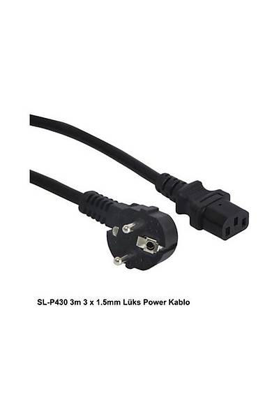 S-Link SL-P430 3 Mt C13 3x1.5mm Lks Power G Kablosu