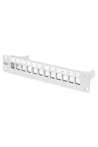 Digitus DN-91419 12 Port 1U Rack Mount Beyaz Patch Panel