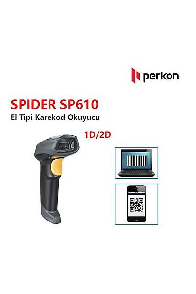 Perkon Spider SP610 1D/2D USB El Tipi Karekodlu Barkod Okuyucu