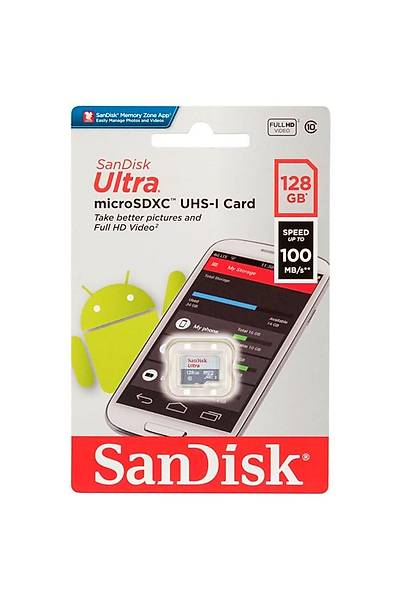 Sandisk SDSQUNR-128G-GN6MN 128 GB 80MB/s Ultra SDXC C10 UHS-1 microSD Hafza Kart
