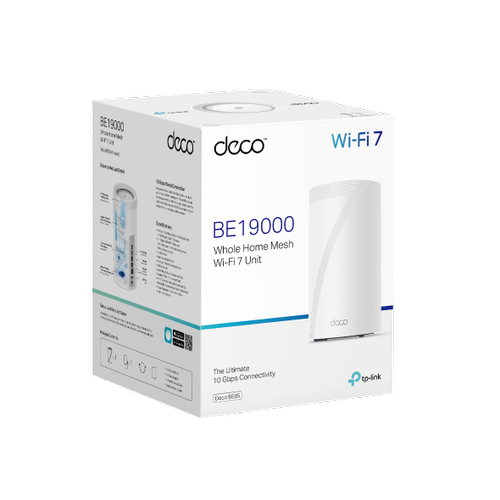 Tp-Link DECO BE85 BE1900 1 Port 10Gbps 2 Port 2.5Gbps Tree Band Wifi7 Mesh Sistemi