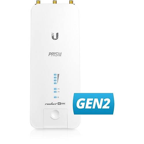 Ubiquiti RP-5AC-GEN2 Rocket 1 Port Gigabit 5GHz 2x2mimo Suya Dayankl D Mekan Access Point